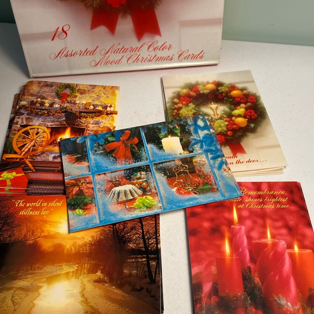 Vintage Westchester Assorted Natural Color Mood Christmas Cards